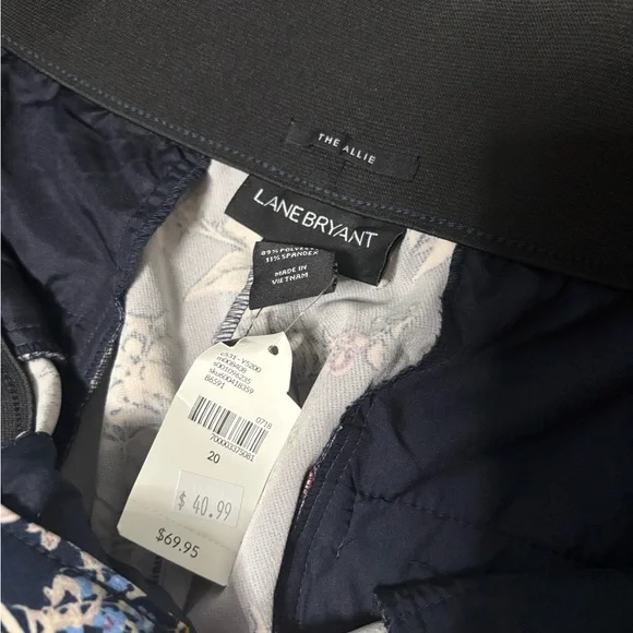 Lane Bryant Pants- Navy Floral - Picture 5 of 10